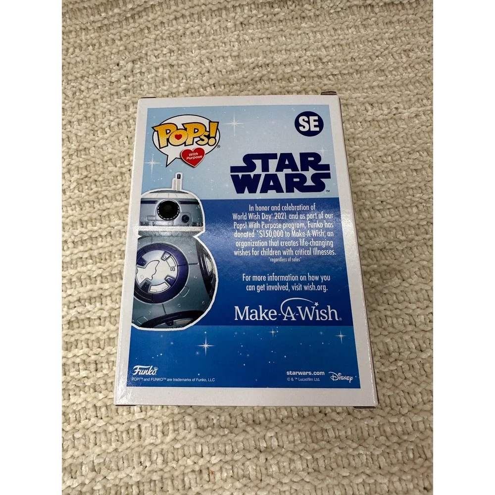 Funko Pop Star Wars Make A Wish BB-8 Stormtrooper Metallic GameStop Exclusive - Picture 3 of 15